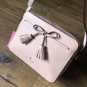 KATE SPADE-NWT Pink Leather Crossbody